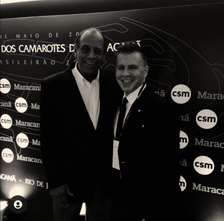 Chris Kypriotis with Carlos Alberto Torres