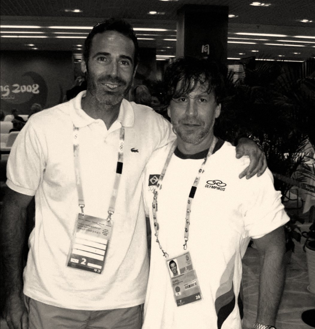 Chris Kypriotis with Alex Corretja