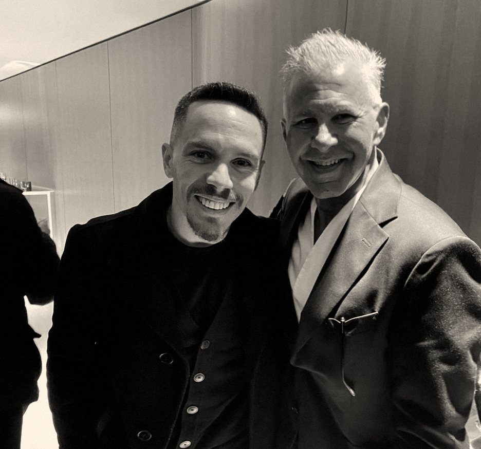 Chris Kypriotis with Lefteris Petrounias