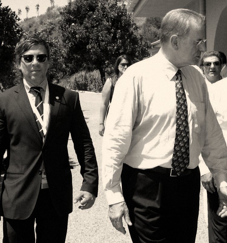Chris Kypriotis with IOC President Jacques Rogge